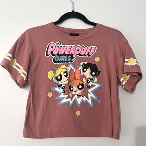 Vintage Rare Powerpuff‎ Girls Cropped Tee Size XS